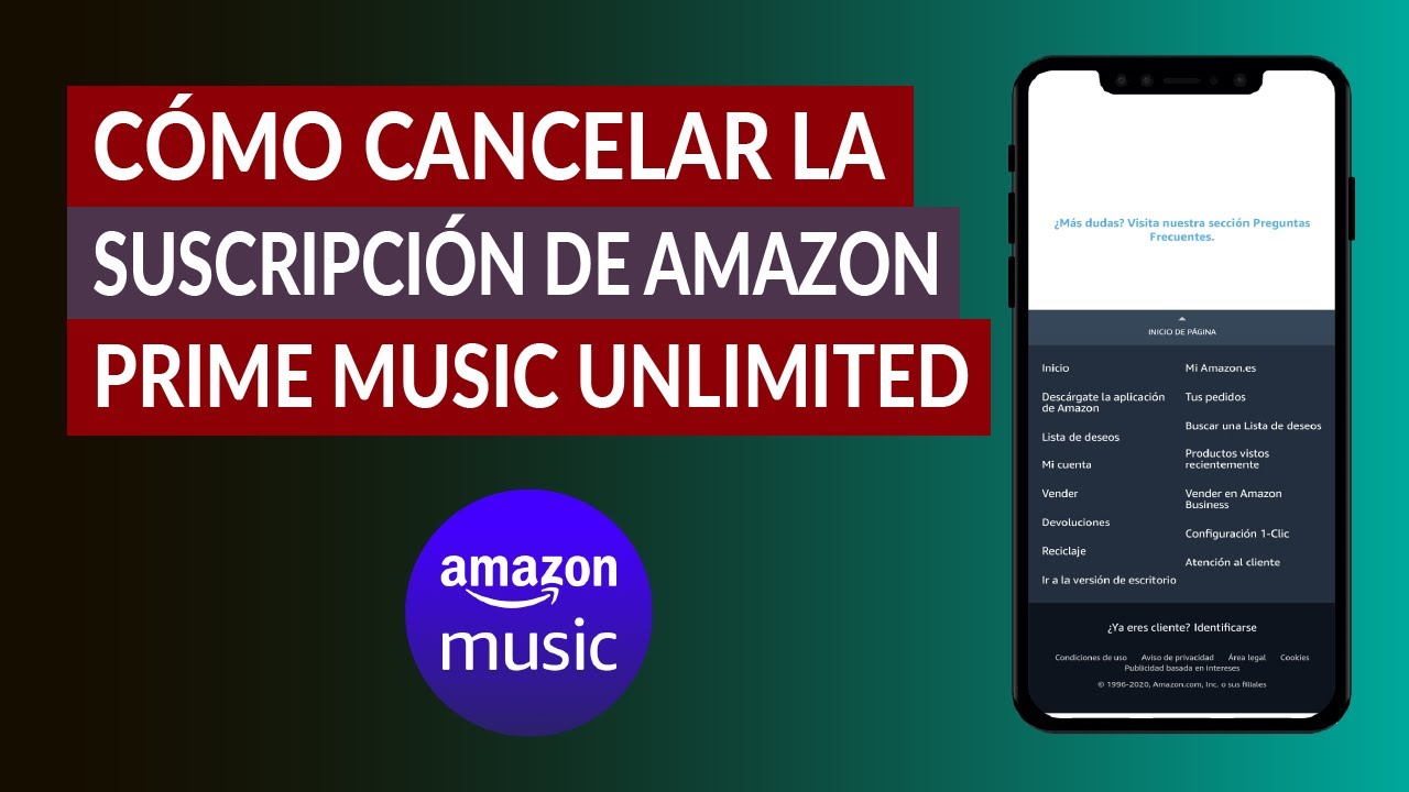 Cómo cancelar la suscripción a Amazon Music